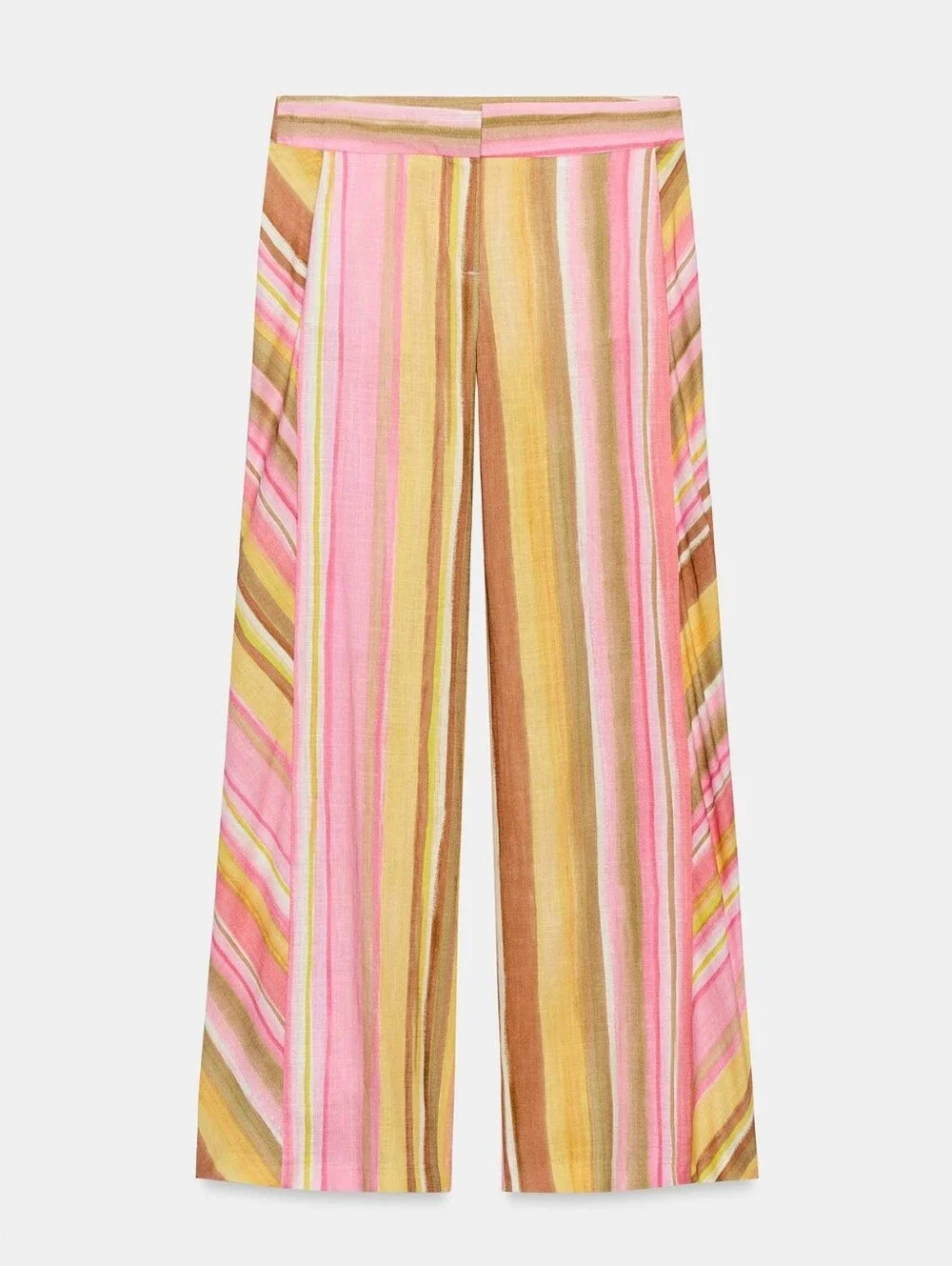 ZARA STRIPED WIDE LEG PANTS